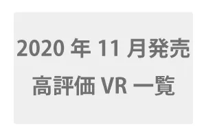 2020年11月発売の高評価VR一覧