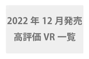 2022年12月発売の高評価VR一覧