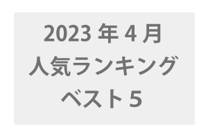 2023年4月発売 VR人気ランキングBEST5