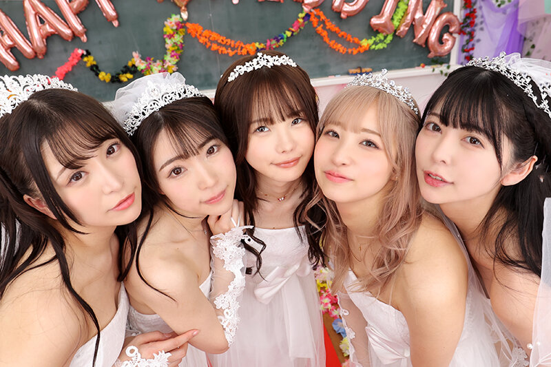 教え子たちと新婚ハーレムSEX